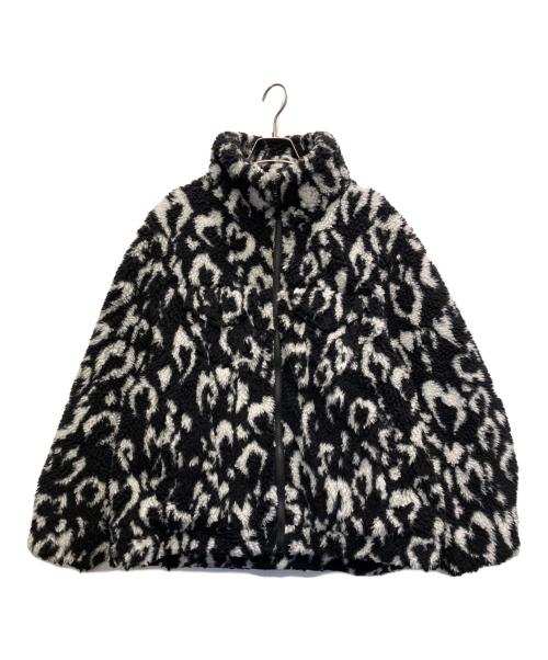 BASICK（ベイシックス）BASICK (ベイシックス) Eco Fleece Heart Leopard Blouson ブラック サイズ:Mの古着・服飾アイテム