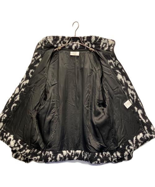 BASICK（ベイシックス）BASICK (ベイシックス) Eco Fleece Heart Leopard Blouson ブラック サイズ:Mの古着・服飾アイテム