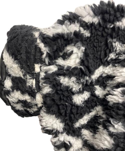 BASICK（ベイシックス）BASICK (ベイシックス) Eco Fleece Heart Leopard Blouson ブラック サイズ:Mの古着・服飾アイテム