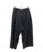 MAISON SPECIALメゾンスペシャル）の古着「Cut Off Denim Alien Wide Pants デニムパンツ」｜ブラック