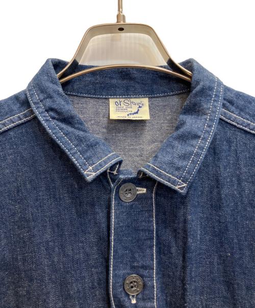 orSlow（オアスロウ）orSlow (オアスロウ) ロングデニムシャツワンピース インディゴ サイズ:フリーの古着・服飾アイテム