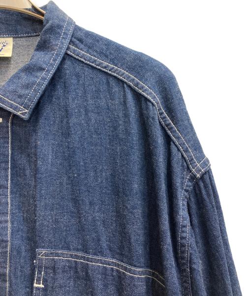 orSlow（オアスロウ）orSlow (オアスロウ) ロングデニムシャツワンピース インディゴ サイズ:フリーの古着・服飾アイテム