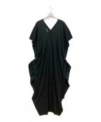 ISSEY MIYAKEイッセイミヤケ）の古着「フリンジニットサロペット」｜ブラック