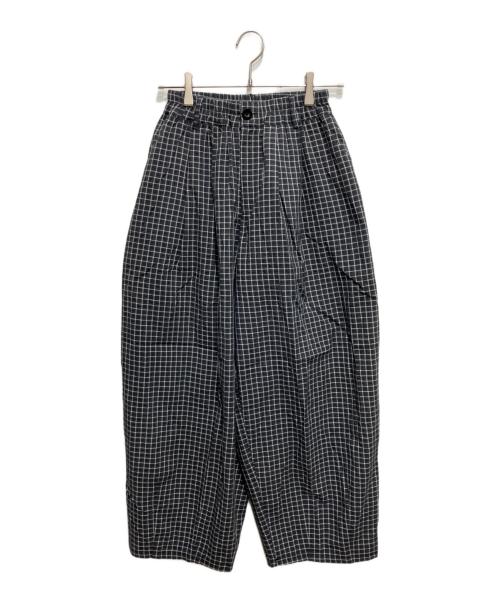 teen boop（ティーンブープ）teen boop (ティーンブープ) チェックボリュームラフパンツ ブラック サイズ:Freeの古着・服飾アイテム