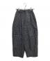 teen boop（ティーンブープ）の古着「チェックボリュームラフパンツ」｜ブラック
