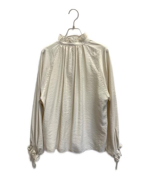Spick and Span（スピック＆スパン）Spick and Span (スピック＆スパン) ハイブリッドフリルリボンブラウス アイボリー サイズ:FREEの古着・服飾アイテム
