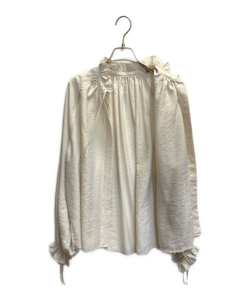 Spick and Span（スピック＆スパン）Spick and Span (スピック＆スパン) ハイブリッドフリルリボンブラウス アイボリー サイズ:FREEの古着・服飾アイテム
