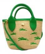 LONGCHAMPロンシャン）の古着「ル パニエ プリアージュ XS」｜グリーン