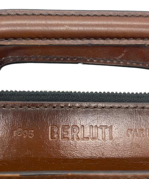Berluti（ベルルッティ）Berluti (ベルルッティ) リフト スクリット カーフレザー ブリーフケース ブラウンの古着・服飾アイテム