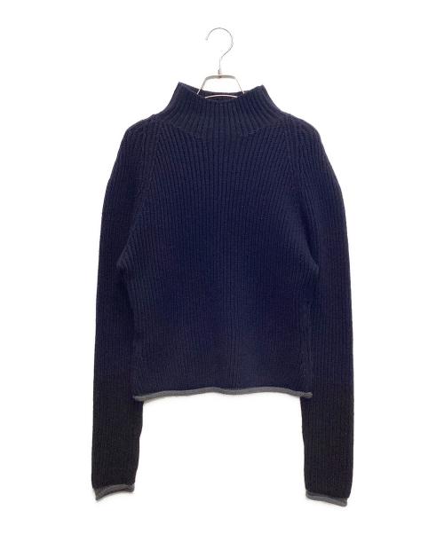 MARNI（マルニ）MARNI (マルニ) バイカラーハイネックニット ネイビー サイズ:40の古着・服飾アイテム