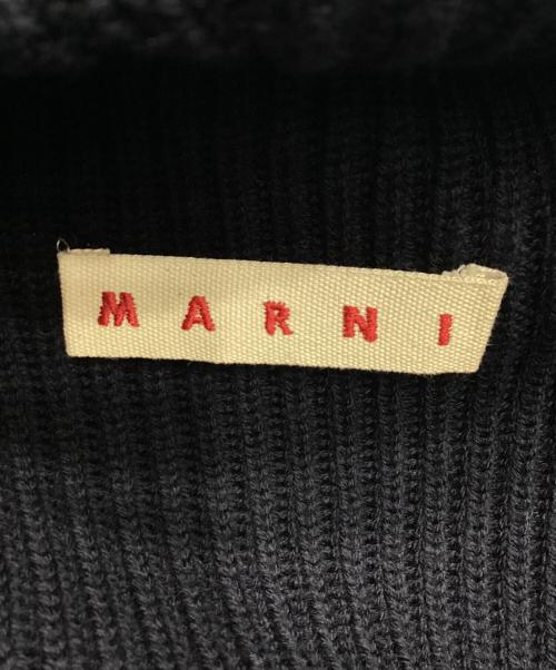 MARNI（マルニ）MARNI (マルニ) バイカラーハイネックニット ネイビー サイズ:40の古着・服飾アイテム
