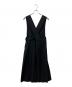 noir kei ninomiya (ノワール ケイ ニノミヤ) プリーツジャンパースカート ブラック サイズ:S：28000円