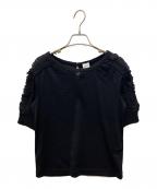 Jean Paul GAULTIER×SEPT PREMIERESジャンポールゴルチェ×セットプルミエ）の古着「シースルー切替トップス」｜ブラック