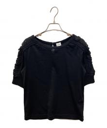 Jean Paul GAULTIER×SEPT PREMIERES（ジャンポールゴルチェ×セットプルミエ）の古着「シースルー切替トップス」｜ブラック