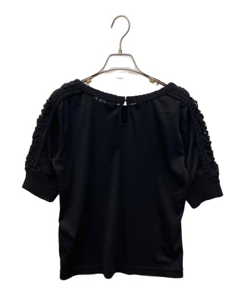 Jean Paul GAULTIER（ジャンポールゴルチェ）Jean Paul GAULTIER (ジャンポールゴルチェ) SEPT PREMIERES (セットプルミエ) シースルー切替トップス ブラック サイズ:42の古着・服飾アイテム