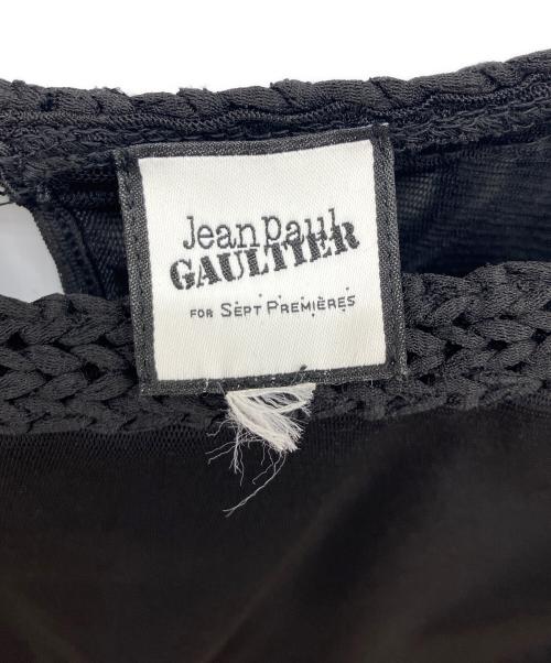 Jean Paul GAULTIER（ジャンポールゴルチェ）Jean Paul GAULTIER (ジャンポールゴルチェ) SEPT PREMIERES (セットプルミエ) シースルー切替トップス ブラック サイズ:42の古着・服飾アイテム
