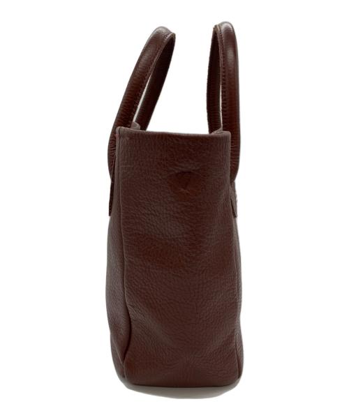 YOUNG & OLSEN The DRYGOODS STORE（ヤングアンドオルセン ザ ドライグッズストア）YOUNG & OLSEN The DRYGOODS STORE (ヤングアンドオルセン ザ ドライグッズストア) EMBOSSED LEATHER D TOTE S ブラウンの古着・服飾アイテム