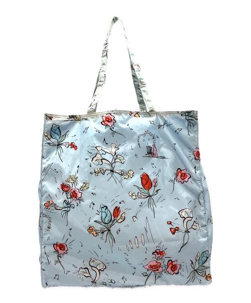 PRADA（プラダ）PRADA (プラダ) ポーチ付エコバッグ ライトブルーの古着・服飾アイテム