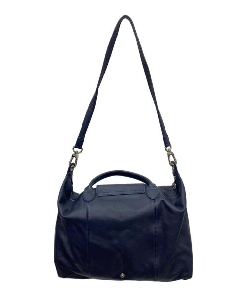LONGCHAMP（ロンシャン）LONGCHAMP (ロンシャン) プリアージュキュイール 2wayショルダーバッグ ネイビーの古着・服飾アイテム
