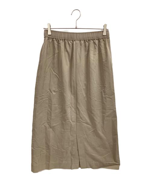 自由区（ジユウク）自由区 (ジユウク) ソフトレーヨンツイル スカート ベージュ サイズ:40の古着・服飾アイテム