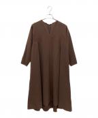R/Rアール/アール）の古着「ロングスリーブワンピース」｜ブラウン