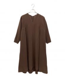 R/R（アール/アール）の古着「ロングスリーブワンピース」｜ブラウン