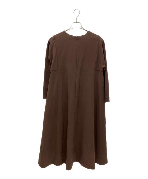 R/R（アール/アール）R/R (アール/アール) ロングスリーブワンピース ブラウン サイズ:1の古着・服飾アイテム