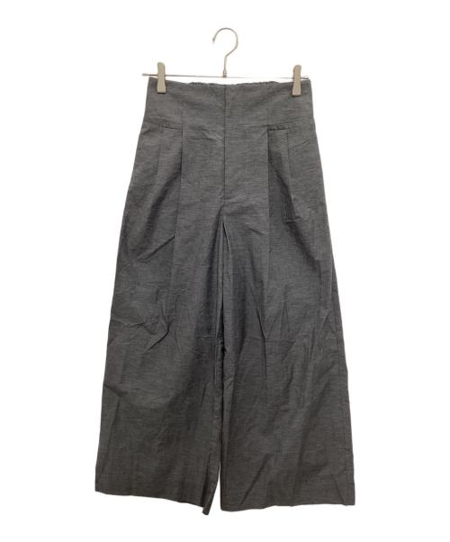 UNITED ARROWS（ユナイテッドアローズ）UNITED ARROWS (ユナイテッドアローズ) MANTECO 2タック ワイドパンツ グレー サイズ:38の古着・服飾アイテム