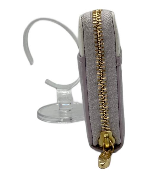 Samantha Thavasa PETIT CHOICE（サマンサタバサプチチョイス）Samantha Thavasa PETIT CHOICE (サマンサタバサプチチョイス) STJW0005214　リボンラッピング ラウンド長財布 ラベンダーの古着・服飾アイテム