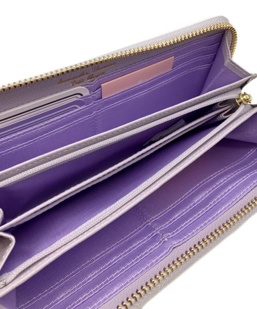 Samantha Thavasa PETIT CHOICE（サマンサタバサプチチョイス）Samantha Thavasa PETIT CHOICE (サマンサタバサプチチョイス) STJW0005214　リボンラッピング ラウンド長財布 ラベンダーの古着・服飾アイテム