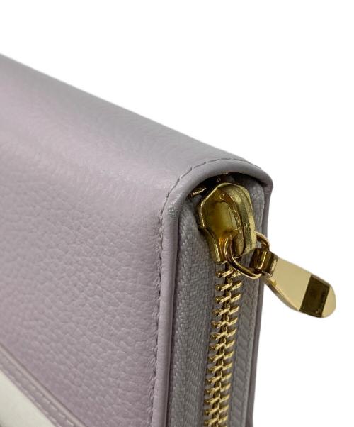 Samantha Thavasa PETIT CHOICE（サマンサタバサプチチョイス）Samantha Thavasa PETIT CHOICE (サマンサタバサプチチョイス) STJW0005214　リボンラッピング ラウンド長財布 ラベンダーの古着・服飾アイテム