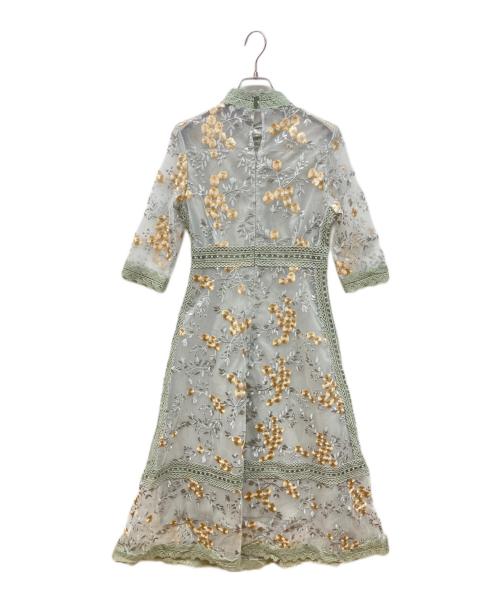 RUIRUE BOUTIQUE（ルイルエブティック）RUIRUE BOUTIQUE (ルイルエブティック) フラワー刺繍レースワンピース グリーン サイズ:Ｓ 未使用品の古着・服飾アイテム