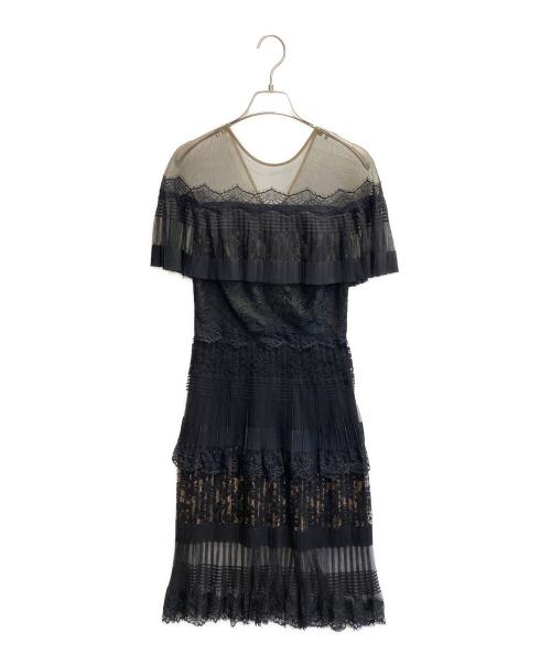 TADASHI SHOJI（タダシ ショージ）TADASHI SHOJI (タダシ ショージ) レースワンピース ブラックの古着・服飾アイテム