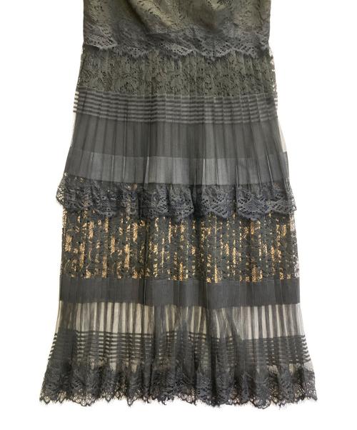 TADASHI SHOJI（タダシ ショージ）TADASHI SHOJI (タダシ ショージ) レースワンピース ブラックの古着・服飾アイテム