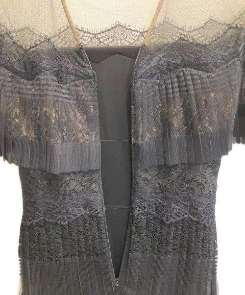 TADASHI SHOJI（タダシ ショージ）TADASHI SHOJI (タダシ ショージ) レースワンピース ブラックの古着・服飾アイテム