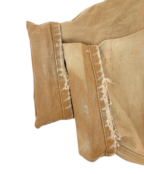 CarHartt（カーハート）CarHartt (カーハート) エプロン付き ダブルニーオーバーオール ベージュ サイズ:36×30の古着・服飾アイテム