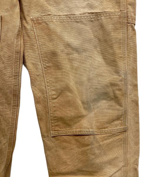 CarHartt（カーハート）CarHartt (カーハート) エプロン付き ダブルニーオーバーオール ベージュ サイズ:36×30の古着・服飾アイテム