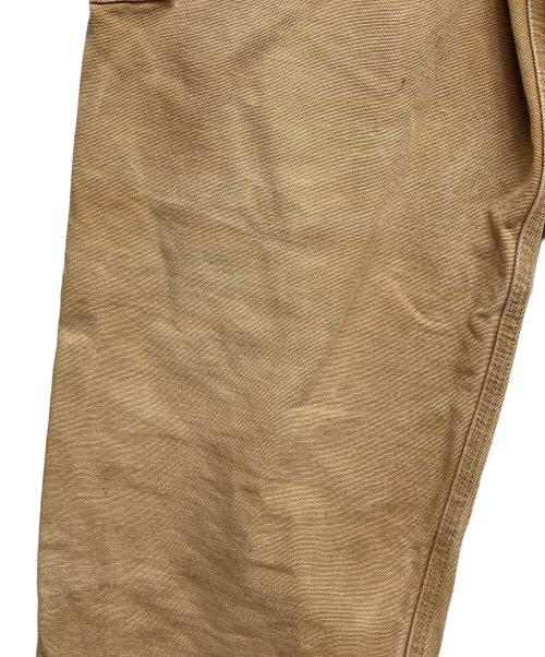 CarHartt（カーハート）CarHartt (カーハート) エプロン付き ダブルニーオーバーオール ベージュ サイズ:36×30の古着・服飾アイテム