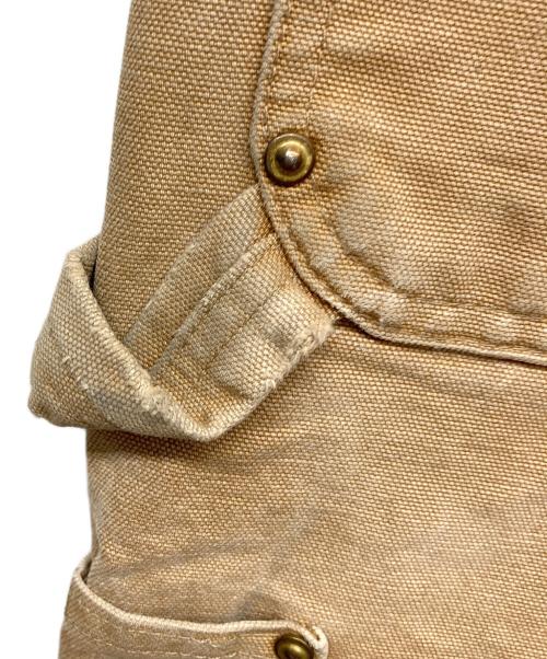 CarHartt（カーハート）CarHartt (カーハート) エプロン付き ダブルニーオーバーオール ベージュ サイズ:36×30の古着・服飾アイテム