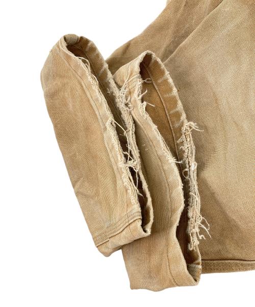 CarHartt（カーハート）CarHartt (カーハート) エプロン付き ダブルニーオーバーオール ベージュ サイズ:36×30の古着・服飾アイテム