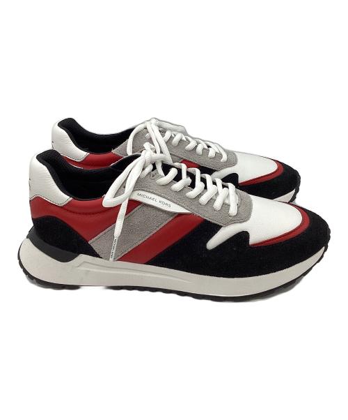 MICHAEL KORS（マイケル・コース）MICHAEL KORS (マイケル・コース) ローカットスニーカー　DAX QUILTED TRAINER レッド×ブラック サイズ:10.5の古着・服飾アイテム