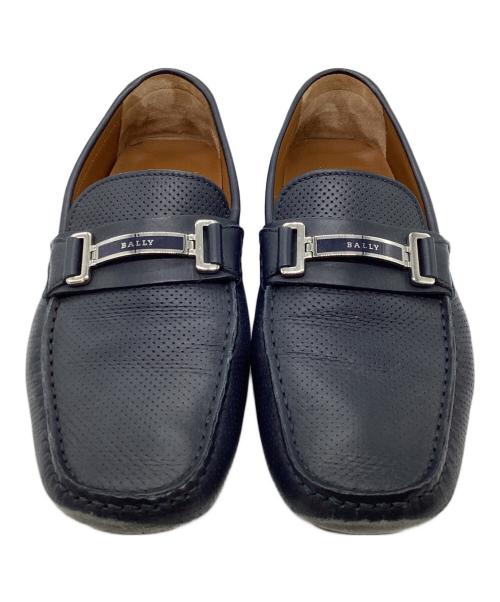 BALLY（バリー）BALLY (バリー) ドライビングシューズ ネイビー サイズ:9  1/2の古着・服飾アイテム