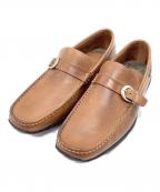 PARABOOTパラブーツ）の古着「ドライビングシューズ　ローファー」｜ブラウン