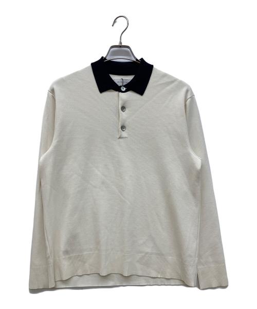 UNITED TOKYO（ユナイテッドトーキョー）UNITED TOKYO (ユナイテッドトーキョー) 18G サーブルストレッチニットポロシャツ ホワイト サイズ:1の古着・服飾アイテム