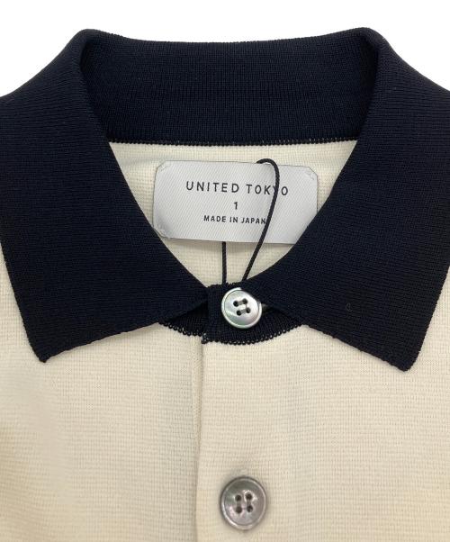 UNITED TOKYO（ユナイテッドトーキョー）UNITED TOKYO (ユナイテッドトーキョー) 18G サーブルストレッチニットポロシャツ ホワイト サイズ:1の古着・服飾アイテム