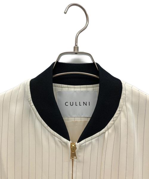 CULLNI（クルニ）CULLNI (クルニ) LAYERED STRIPE MA-1 ホワイト サイズ:2の古着・服飾アイテム