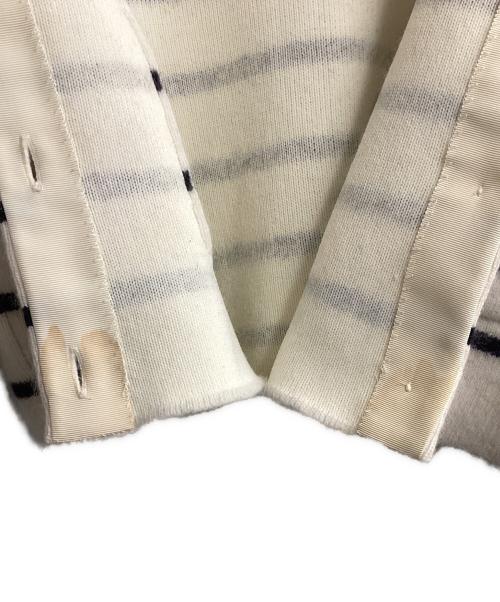 anuans（アニュアンス）anuans (アニュアンス) ラクーンブレンドノーカラーニットジャケット アイボリー サイズ:Freeの古着・服飾アイテム