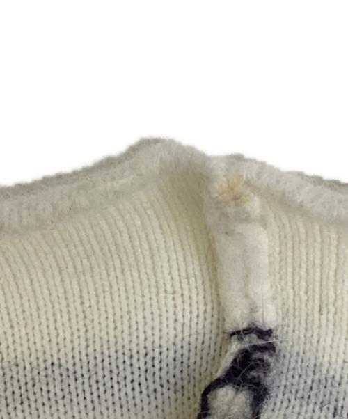 anuans（アニュアンス）anuans (アニュアンス) ラクーンブレンドノーカラーニットジャケット アイボリー サイズ:Freeの古着・服飾アイテム