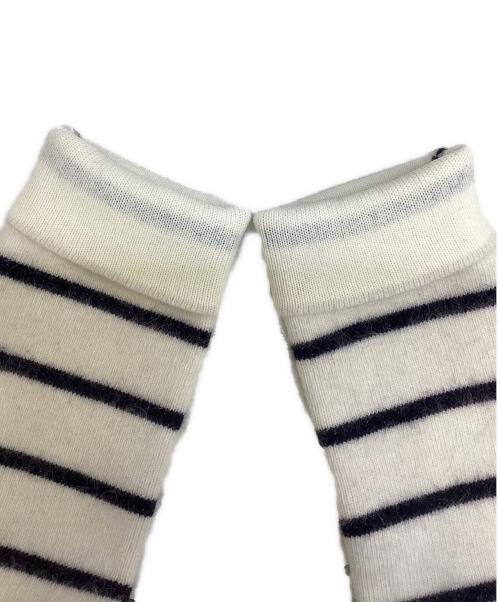 anuans（アニュアンス）anuans (アニュアンス) ラクーンブレンドノーカラーニットジャケット アイボリー サイズ:Freeの古着・服飾アイテム