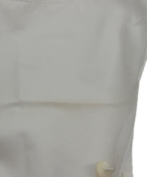 BURBERRY（バーバリー）BURBERRY (バーバリー) Optic Cricket Stripe Rib Knit Oversized Shirt ホワイト サイズ:38の古着・服飾アイテム